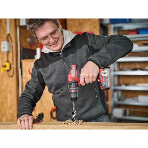 Einhell TE-CD 18/44 Li-i 24000 RPM Kulcsnélküli 1,59 kg Fekete, Vörös