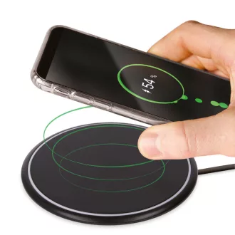   MaXlife OEM0100902 mobiltelefon töltő Univerzális Fekete Vezeték nélkül tölthető Beltéri