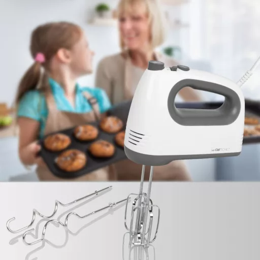 Clatronic HM 3775 Kézi mixer 400 W Szürke, Fehér