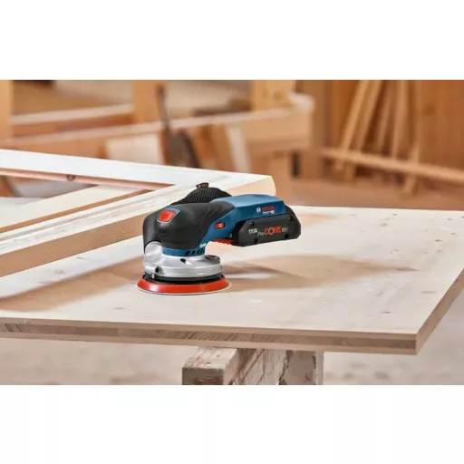 Bosch GEX 18V-125 Professional Excentercsiszoló 10000 RPM 20000 OPM Fekete, Kék, Szürke, Vörös