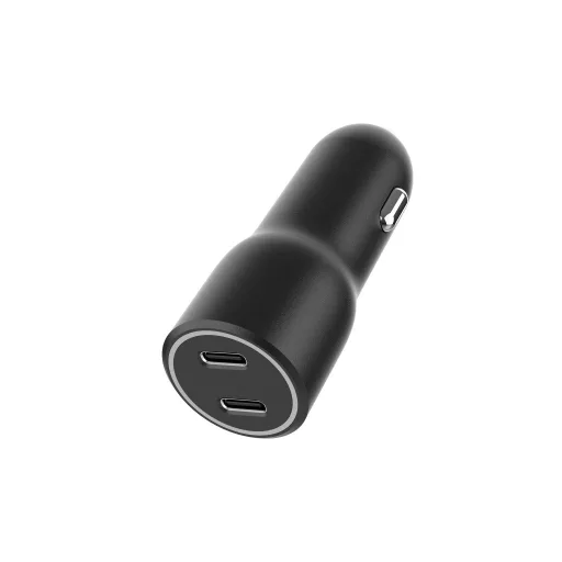 Gembird TA-UC-C2PD40-CAR-01 mobiltelefon töltő Univerzális Fekete Szivargyújtó Gyorstöltés Automatikus