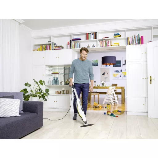 Kärcher SC 3 UPRIGHT Gőzölős felmosó 0,5 L 1600 W Fekete, Fehér