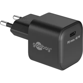   Goobay 65331 mobiltelefon töltő Fejhallgató, Mobiltelefon, Okostelefon Fekete Váltakozó áram Gyorstöltés Beltéri