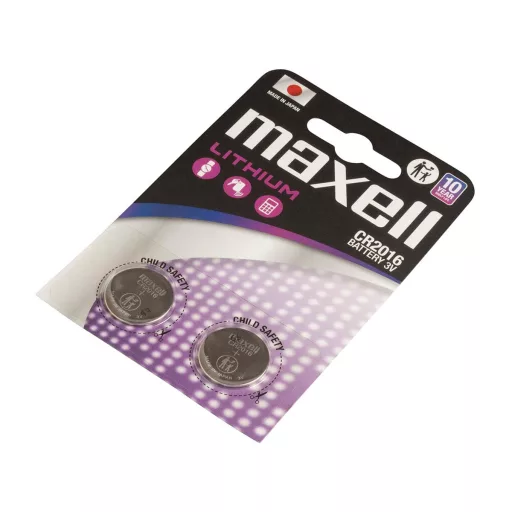 Maxell 12239100 háztartási elem Egyszer használatos elem CR2016 Lithium-Manganese Dioxide (LiMnO2)