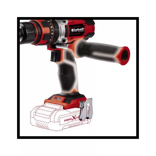 Einhell TE-CD 48 1500 RPM Kulcsnélküli 1,41 kg Fekete, Vörös