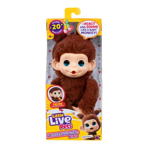 Moose Toys Little Live Pets My Baby Monkey 'Chikki Cherry'