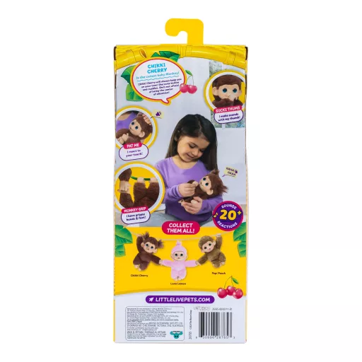 Moose Toys Little Live Pets My Baby Monkey 'Chikki Cherry'