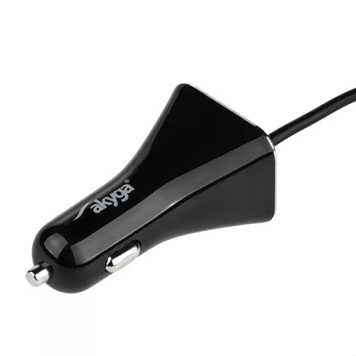 Akyga AK-CH-10 mobiltelefon töltő Mobiltelefon, Okostelefon, Táblagép Fekete Szivargyújtó Automatikus