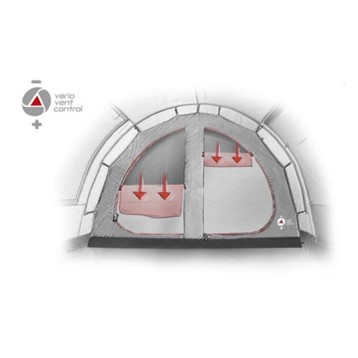 High Peak Meran 5.0 5 személy(ek) Zöld, Világosszürke Alagút sátor