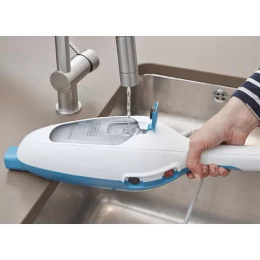 Black & Decker FSM13E1 gőztisztító 0,38 L 1300 W Kék, Fehér