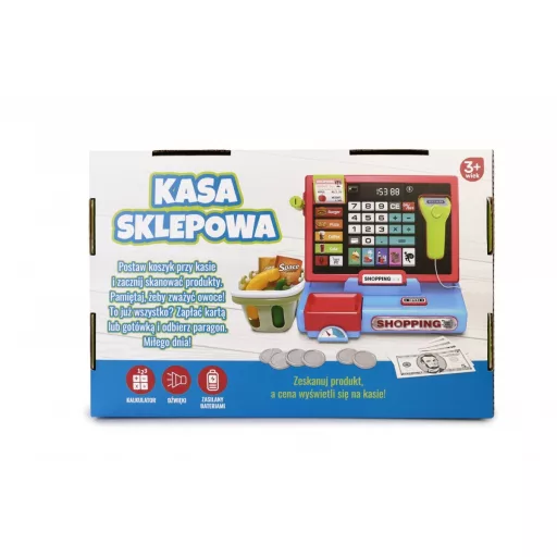 Cash register with scanner and scale