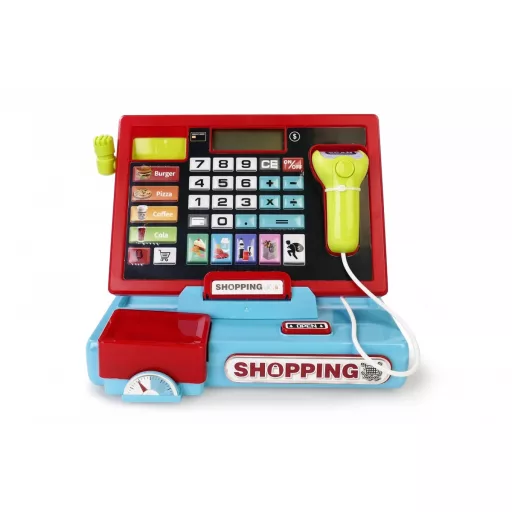 Cash register with scanner and scale
