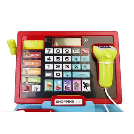 Cash register with scanner and scale