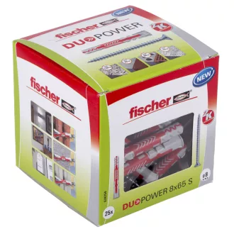 Fischer DUOPOWER 8 x 65 S LD Bővítő kapcsolathely 65 mm