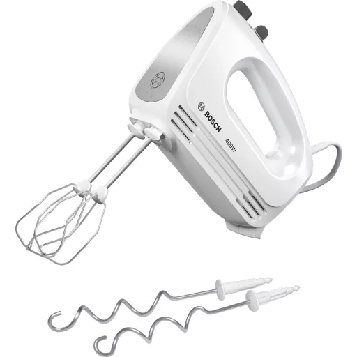 Bosch MFQ24200 mixer Kézi mixer 400 W Csiszolt acél, Fehér