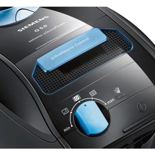 Siemens VSQ5X1230 porszívó 4,5 L Henger alakú vákuum Száraz 850 W Porzsák
