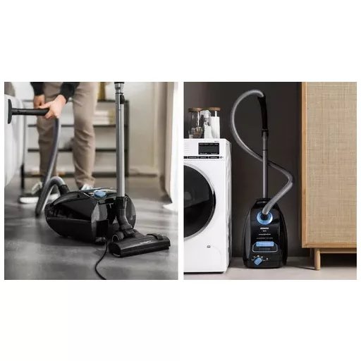 Siemens VSQ5X1230 porszívó 4,5 L Henger alakú vákuum Száraz 850 W Porzsák