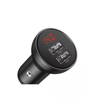   Baseus CCBX-0G mobiltelefon töltő Univerzális Fekete, Szürke Szivargyújtó Automatikus