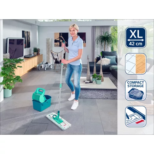 Leifheit 55092 felmosó Mikroszál 8000 ml Száraz és nedves Kék, Szürke