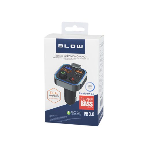 BLOW 74-166# FM adó 87,5 - 108 MHz Bluetooth Fekete