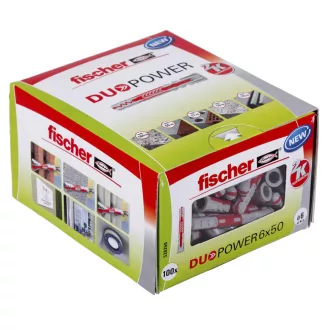 Fischer DUOPOWER 6 x 50 100 db Bővítő kapcsolathely 50 mm