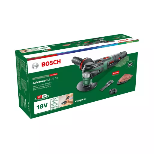 Bosch AdvancedMulti 18 Fekete, Zöld