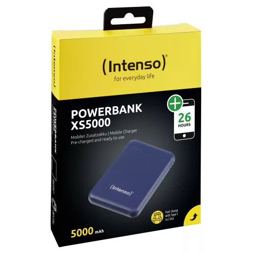 Intenso XS5000 Lítium-polimer (LiPo) 5000 mAh Kék