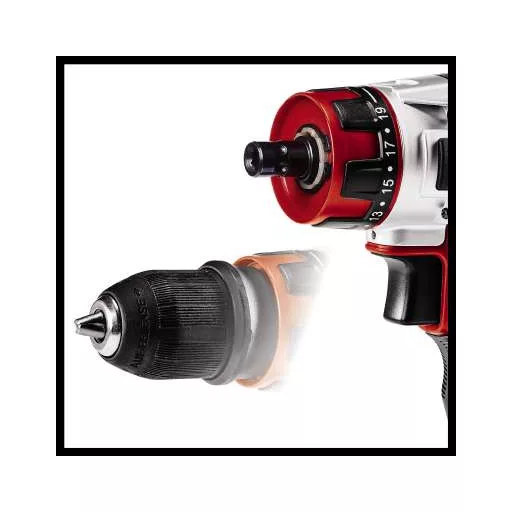 Einhell TE-CD 1 1400 RPM Kulcsnélküli 1,16 kg Fekete, Vörös