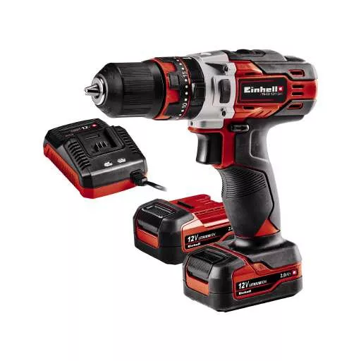 Einhell TE-CD 1 1400 RPM Kulcsnélküli 1,18 kg Fekete, Vörös