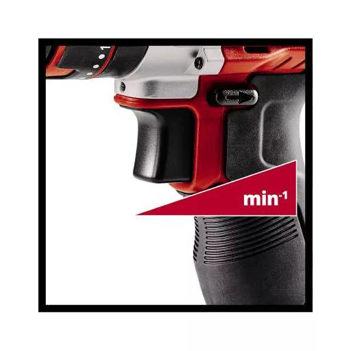 Einhell TE-CD 1 1400 RPM Kulcsnélküli 1,18 kg Fekete, Vörös