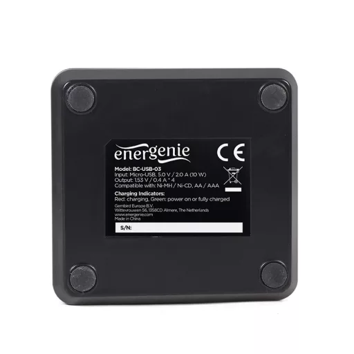Gembird BC-USB-03 akkumulátor töltő