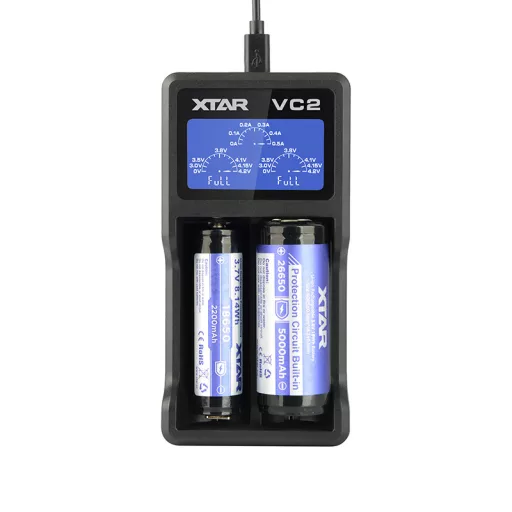 XTAR VC2 akkumulátor töltő Háztartási elem USB