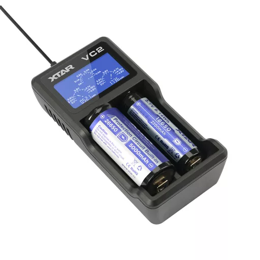XTAR VC2 akkumulátor töltő Háztartási elem USB