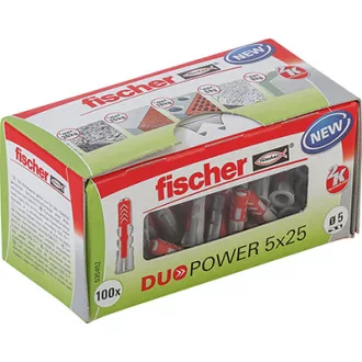 Fischer DUOPOWER 5 x 25 LD facsap 100 db Műanyag Kör