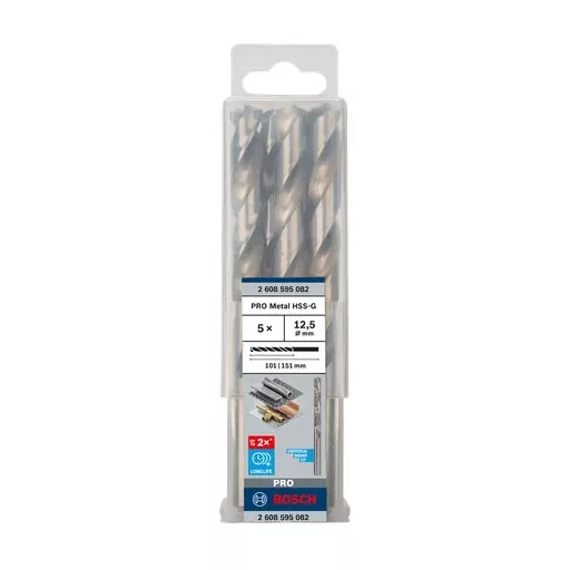 Bosch 2 608 595 082 fúrószár Csavart hornyú menetfúró 5 db
