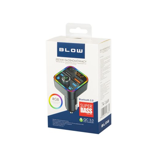 BLOW 74-164# FM adó 87,5 - 108 MHz Bluetooth Fekete
