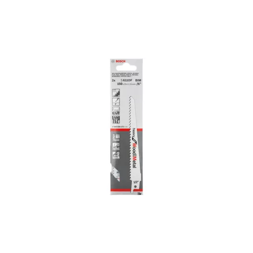 Bosch 2 608 656 258 lombfűrész, kanyarítófűrész és szablyafűrész lap Szablyafűrészlap Bimetál 5 db