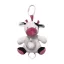 Cow music box white-claret 18 cm
