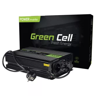   Green Cell INV07 áramátalakító és inverter Automatikus 300 W Fekete