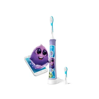   Philips Sonicare For Kids HX6322/12 elektomos fogkefe Gyerek Szonikus fogkefe Lila, Fehér