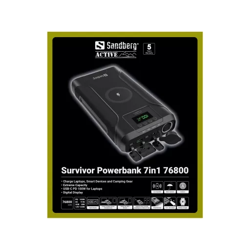 Sandberg Survivor Powerbank 7in1 76800