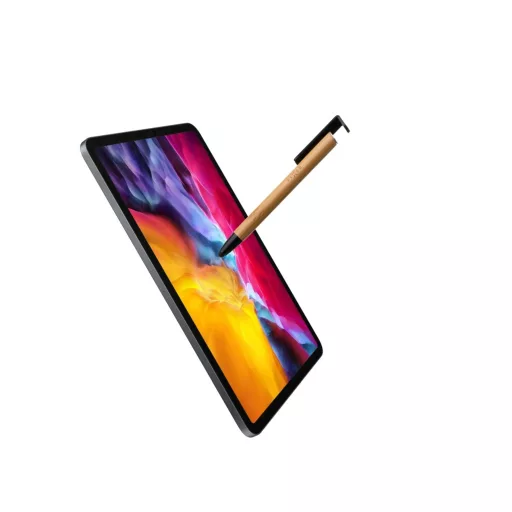 Fixed | Pen With Stylus and Stand | 3 in 1 | Pencil | Stylus for capacitive displays; Stand for phones and tablets | Bamboo