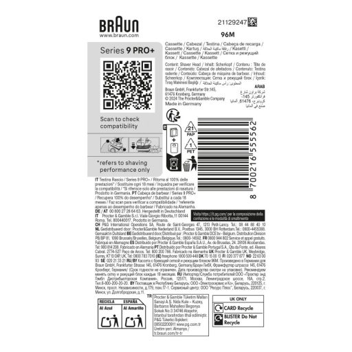 Braun Series 9 96M Borotvafej