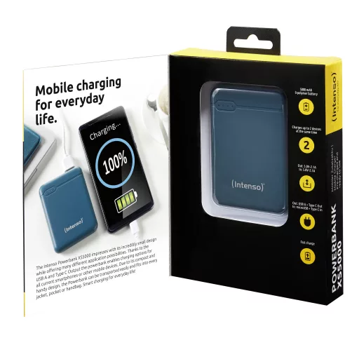 Intenso XS5000 Lítium-polimer (LiPo) 5000 mAh Benzin színű