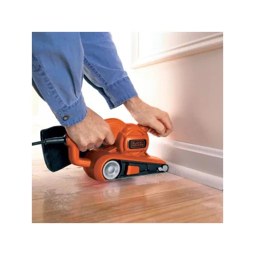 Black & Decker KA86-QS hordozható csiszoló Szalagcsiszoló Narancssárga