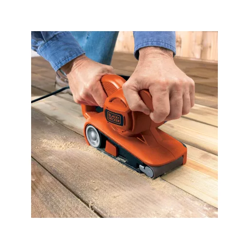 Black & Decker KA86-QS hordozható csiszoló Szalagcsiszoló Narancssárga