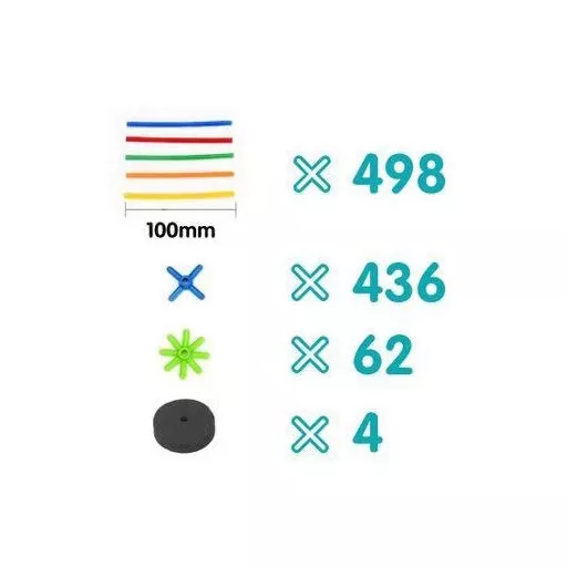 Askato Blocks - Little Straws 1000 pcs