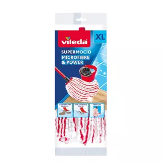 Vileda Microfibre & Power Felmosófej Vörös, Fehér