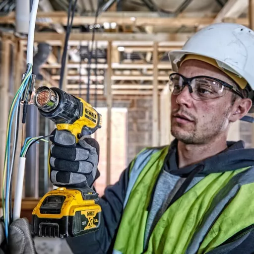 DeWALT DCE530N-XJ hőpisztoly Hőlégpuska 190 liter per perc 530 °C Sárga