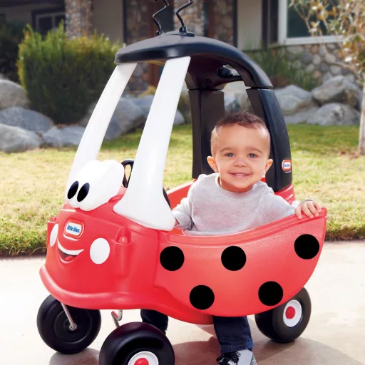 Little Tikes Cozy Coupe Ladybug Lábbal hajtható tolókaros autó